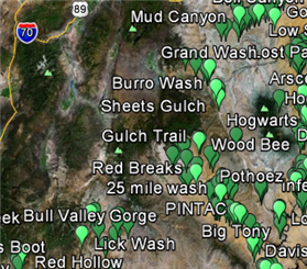 Super Amazing Canyoneering Map